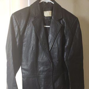 Cach'e leather blazer